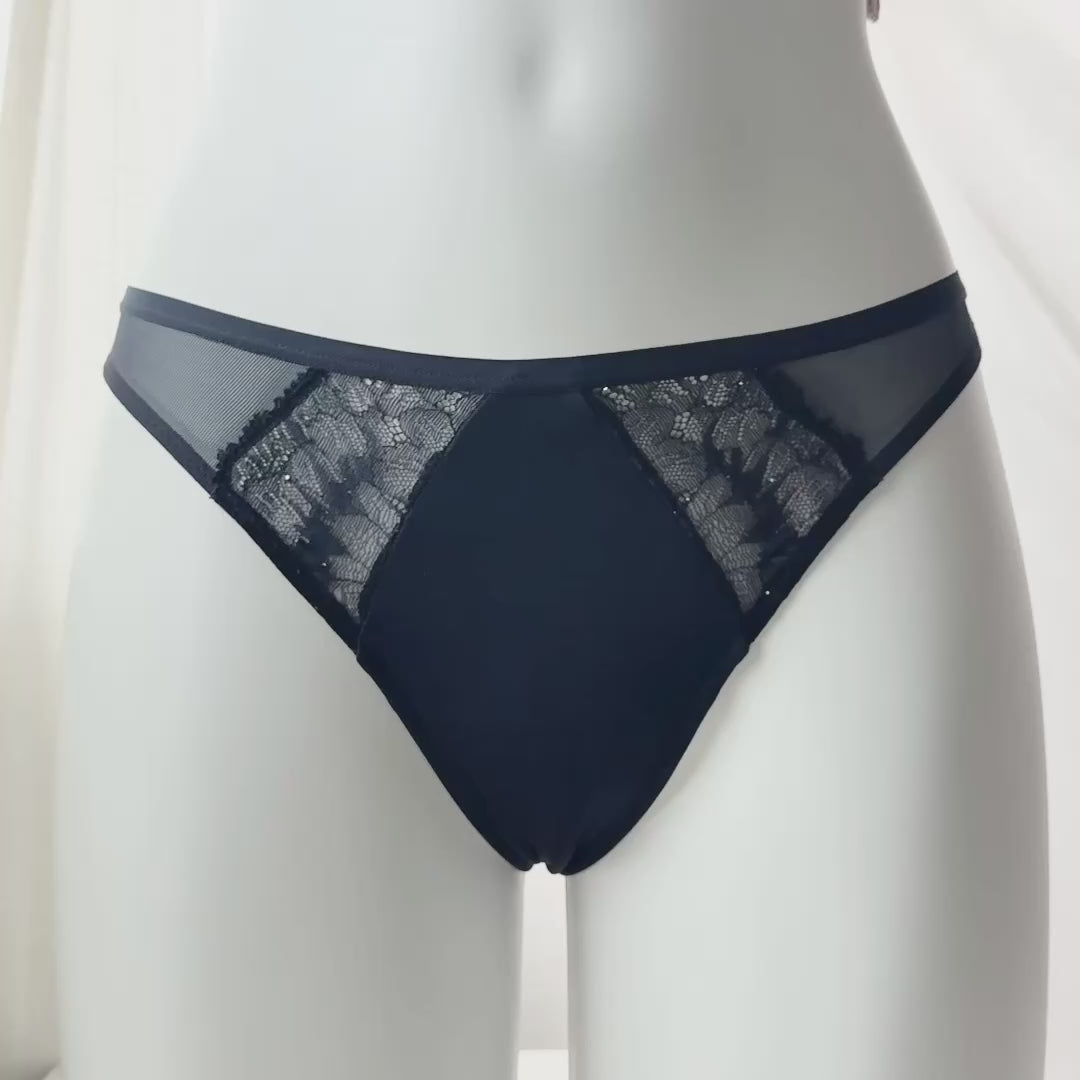 Sequin Lace Tanga Panty
