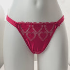 Dream Angels Heartbeat Embroidery Thong Panty
