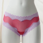 Tease Mesh Lace-Trim Cheeky Panty
