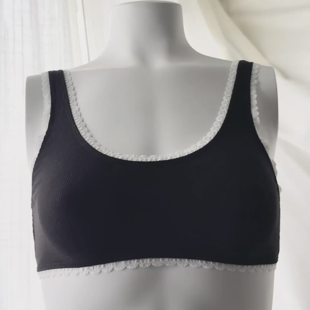By Anthropologie Lace-Trim Scoop-Neck Bra