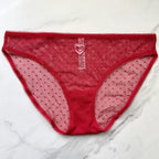 Victoria's Secret  The Lacie Dot Mesh Bikini Panty 