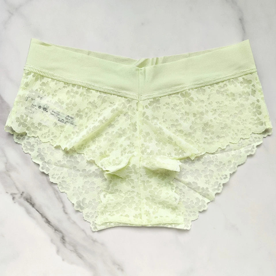 No-Show Floral Lace Hiphugger Panty