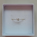Lerato 14K Gold Plated 925 Sterling Silver Princess Cut Lab Created White Sapphire Ring Goob's Closet & Boutique