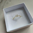 Lerato 14K Gold Plated 925 Sterling Silver Princess Cut Lab Created White Sapphire Ring