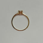 Lerato 14K Gold Plated 925 Sterling Silver Princess Cut Lab Created White Sapphire Ring