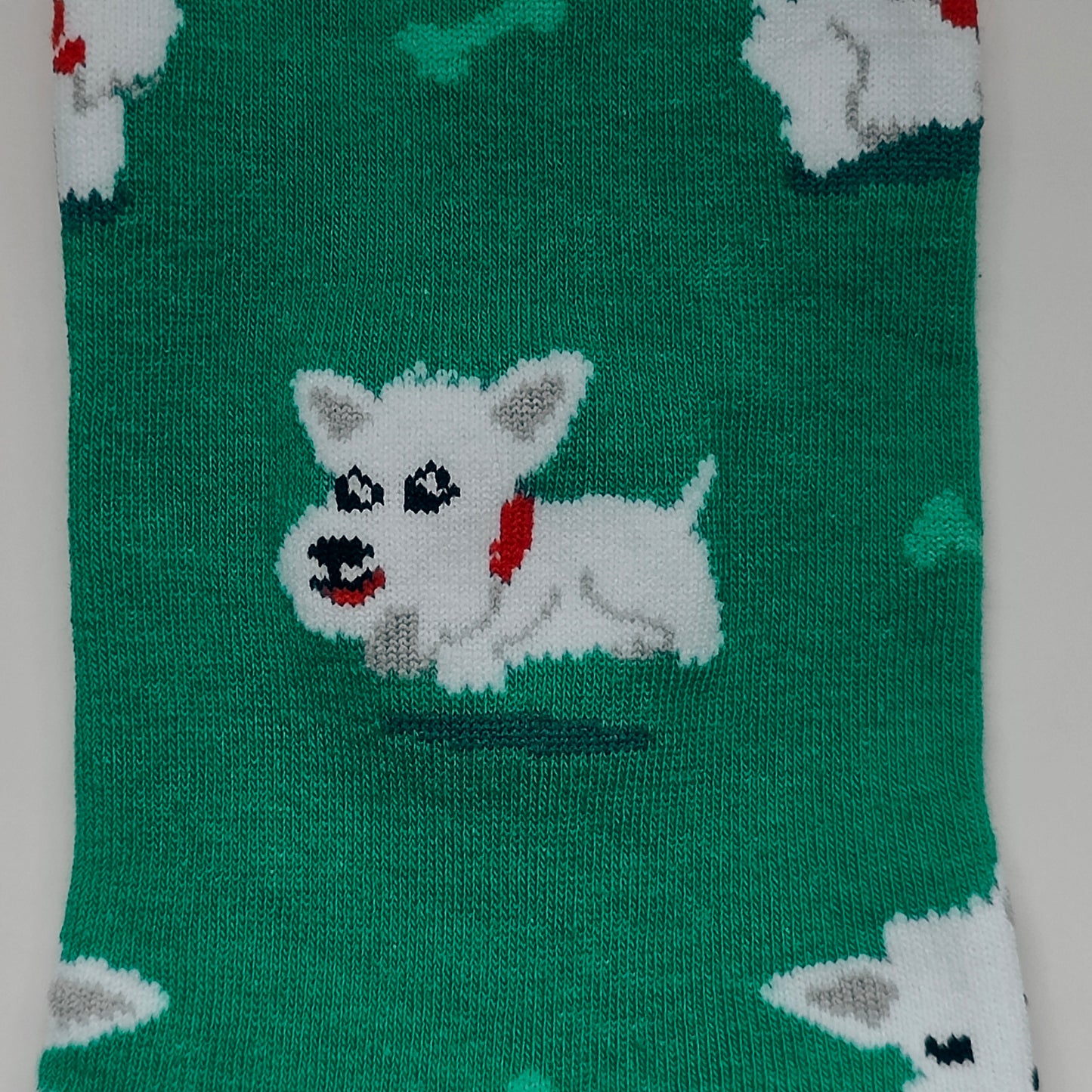 Miniature Schnauzer Cotton Blend Knit Crew Socks