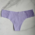 Lace Trim No-Show Thong Panty PINK Victoria's Secret