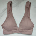 Seamless Ribbed Plunge 3/4 Cup Bralette with Removable Padding Goob's Closet & Boutique