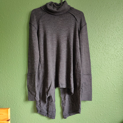 Split Back Turtleneck Sweater