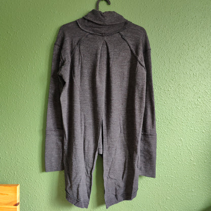 Split Back Turtleneck Sweater