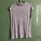 Linen Blend Mock Neck Sleeveless Top