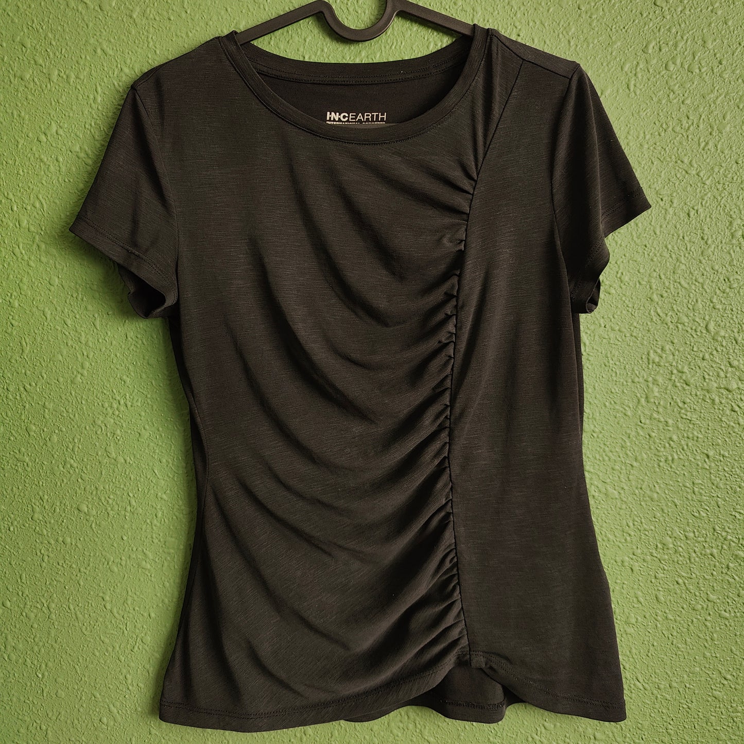 INC Earth Ruched Top, Created for Macy's