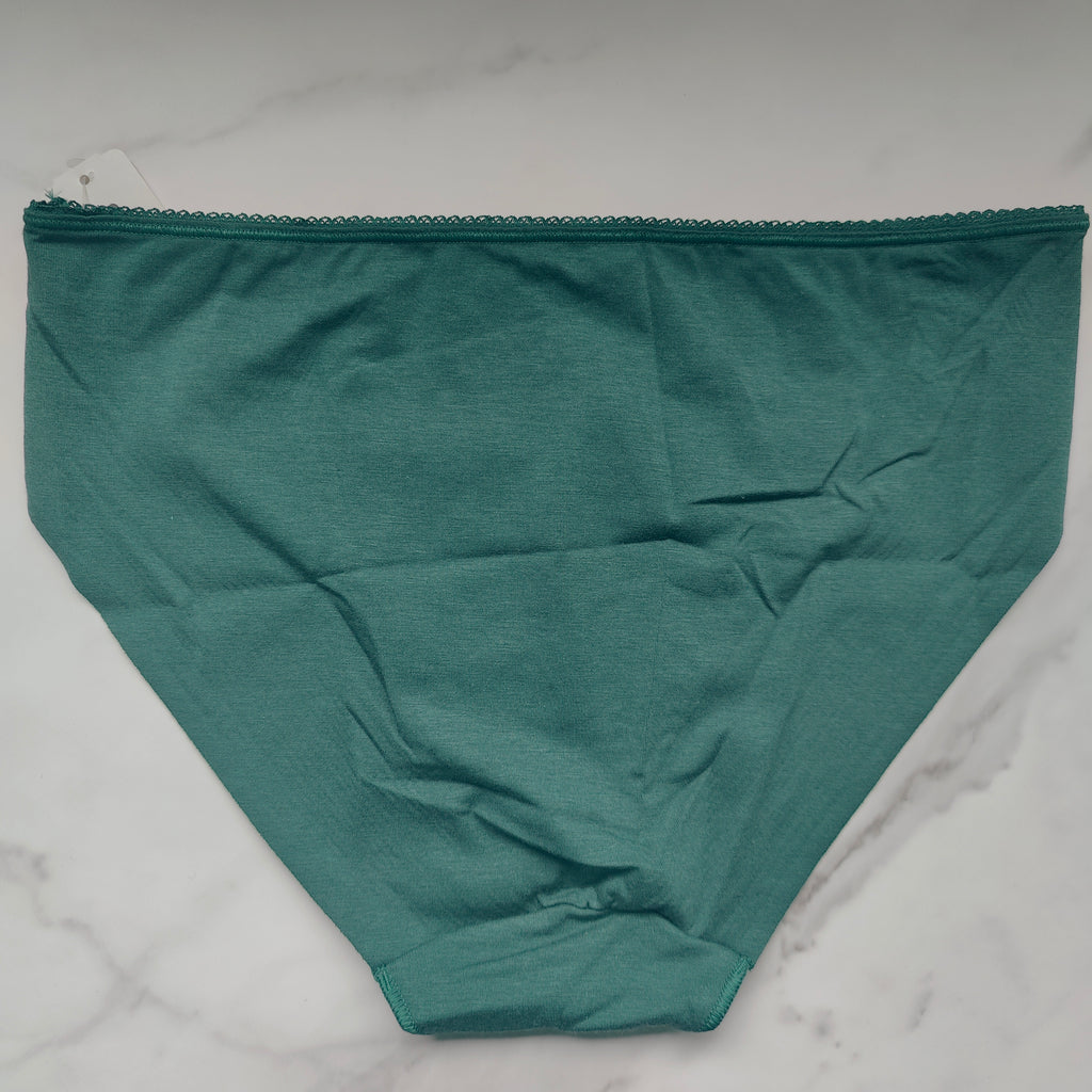 Vanishing Edge Cotton Blend with Lace Hipster Panty