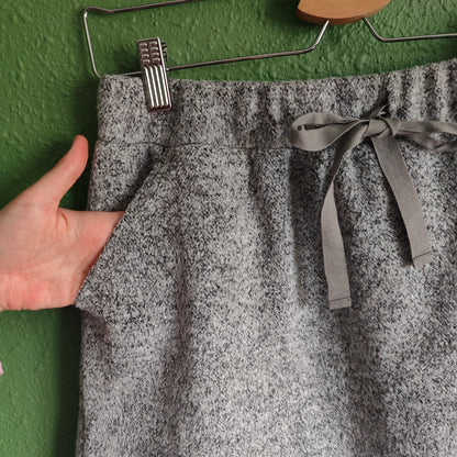 Brushed Knit Jogger Skirt